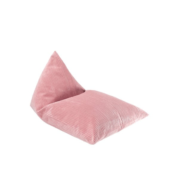 Pouf a sacco per bambini rosa con rivestimento in velluto a coste Big Lounger – Wigiwama-image-4