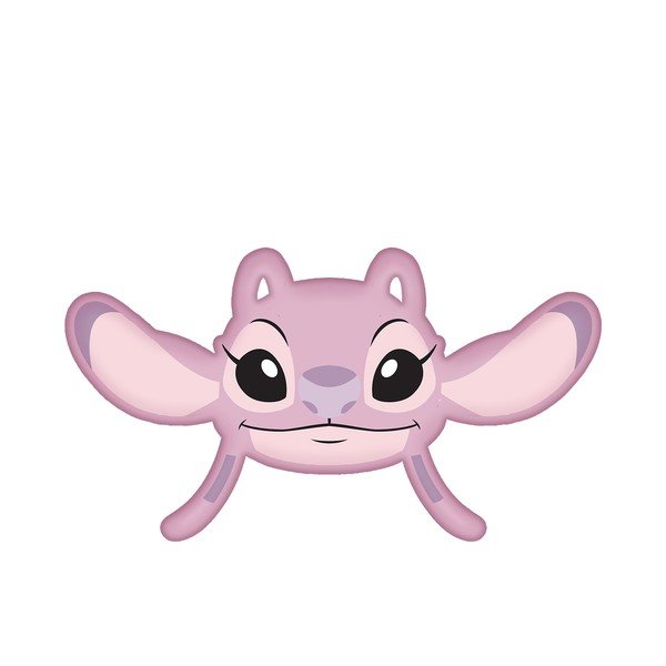 Cuscino per bambini in vello 41x32 cm Lilo and Stitch "Angel Pink" – Jerry Fabrics-image-3