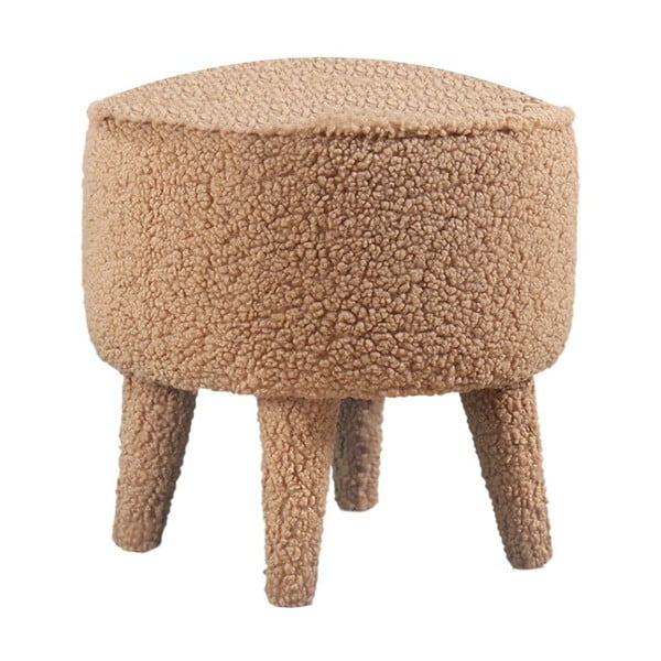 Pouf marrone per bambini in tessuto bouclé Moouv - Artie