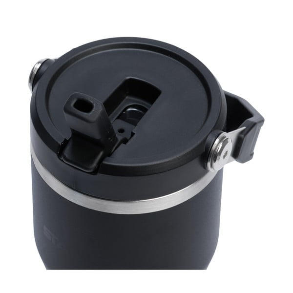 Borraccia termica nera in acciaio inox 600 ml IceFlow™ Flip Straw 2.0 Tumbler Black – Stanley-image-2