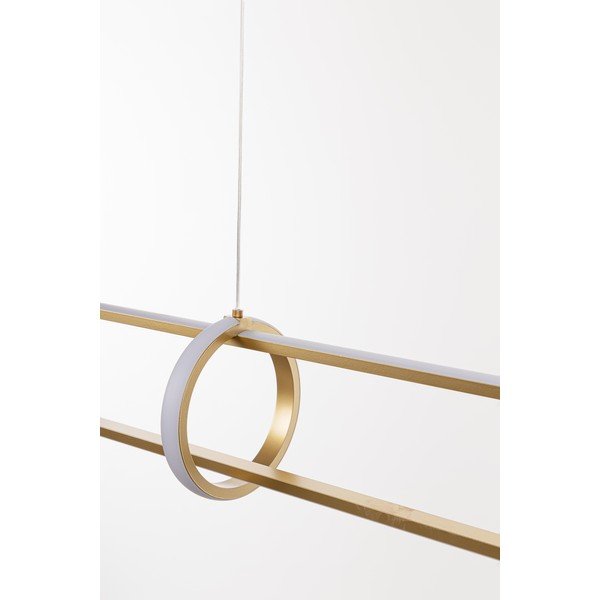 Lampadario LED dorato in metallo Alken – Bizzotto-image-4