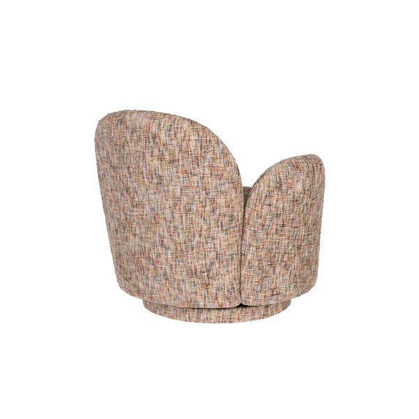 Poltrona beige girevole con rivestimento in ciniglia Rose – Dutchbone-image-4