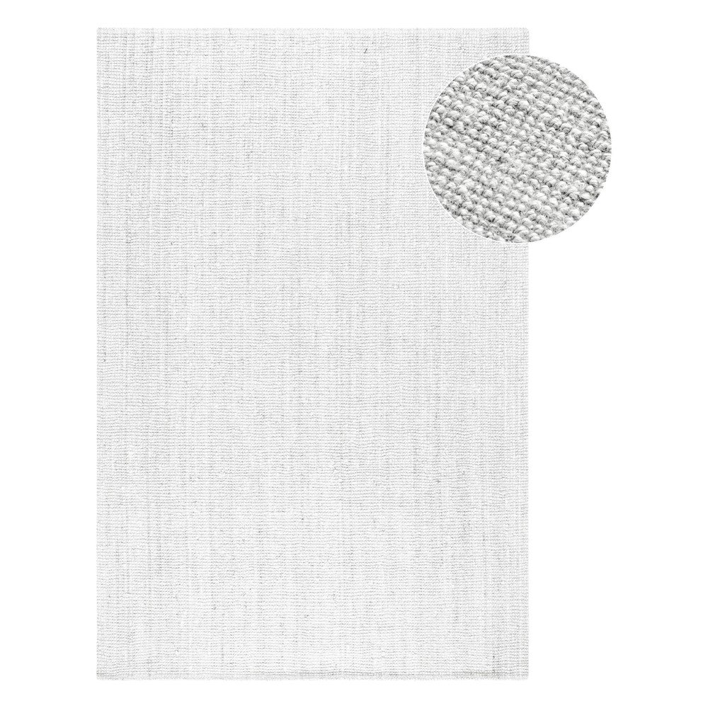 Tappeto grigio chiaro in iuta reversibile/tessuto a mano 160x230 cm Bouclé Jaipur – Hanse Home | Tappeti
