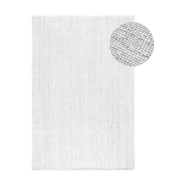 Tappeto grigio chiaro in iuta reversibile/tessuto a mano 60x90 cm Bouclé Jaipur – Hanse Home