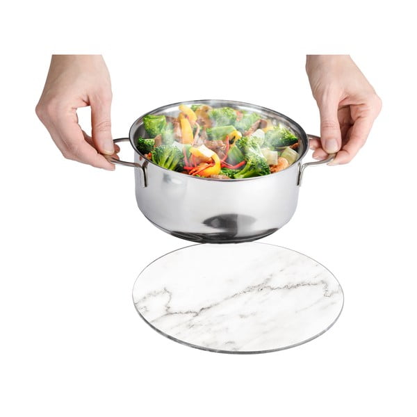 Tappetino in vetro Marmo, ø 20 cm Trivet - Wenko-image-2