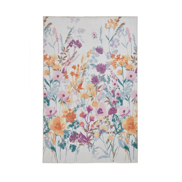 Tappeto giallo lavabile 122x170 cm Country Floral – Catherine Lansfield