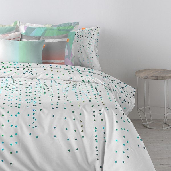Set di 2 federe in cotone Rain - Blanc-image-1