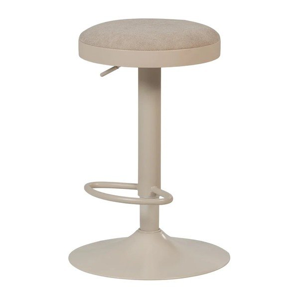 Sedia da bar beige imbottito con altezza regolabile Mevo – WOOOD-image-3