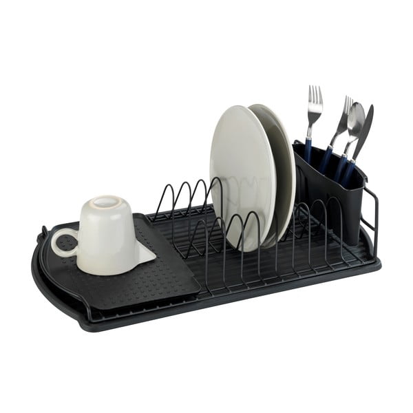 Scolapiatti nero a goccia Basic - Wenko-image-2