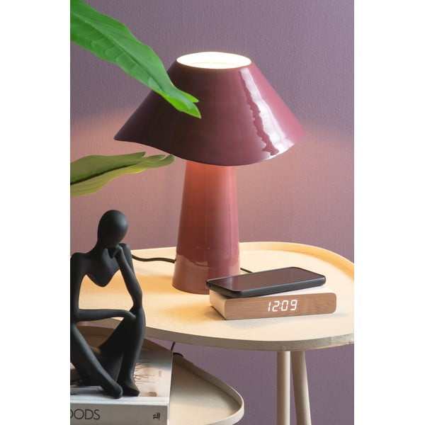 Sveglia digitale con ricarica wireless Retro Flat LED – Karlsson-image-1