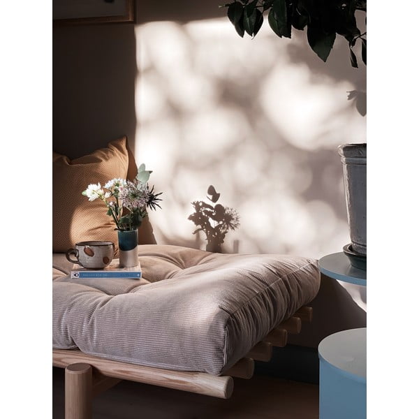 Divano in velluto a coste rosa 200 cm Next - Karup Design-image-4