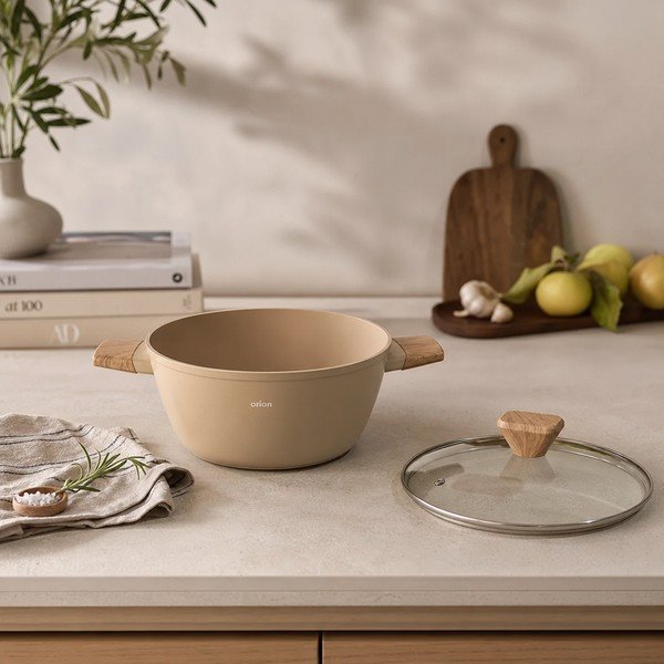 Casseruola con coperchio incluso/con superficie in ceramica 2,3 l Ecrina – Orion-image-1