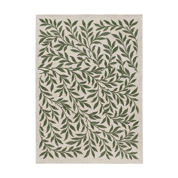 Tappeto da interno/esterno verde/color crema 80x150 cm Lua – Universal