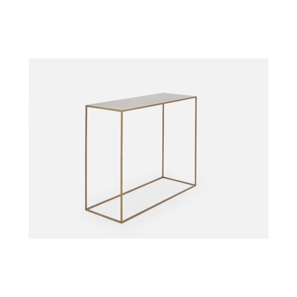 Tavolo consolle in metallo dorato , 100 x 35 cm Tensio - CustomForm-image-2