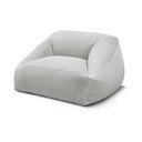 Puof a sacco grigio chiaro con rivestimento in pelliccia sintetica Lilibet – Bobochic Paris