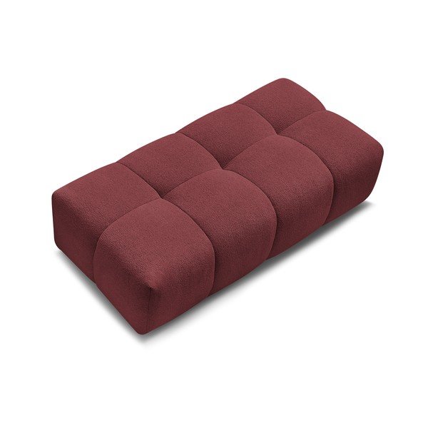 Poggiapiedi burgundy con rivestimento in ciniglia Everest – Bobochic Paris-image-4