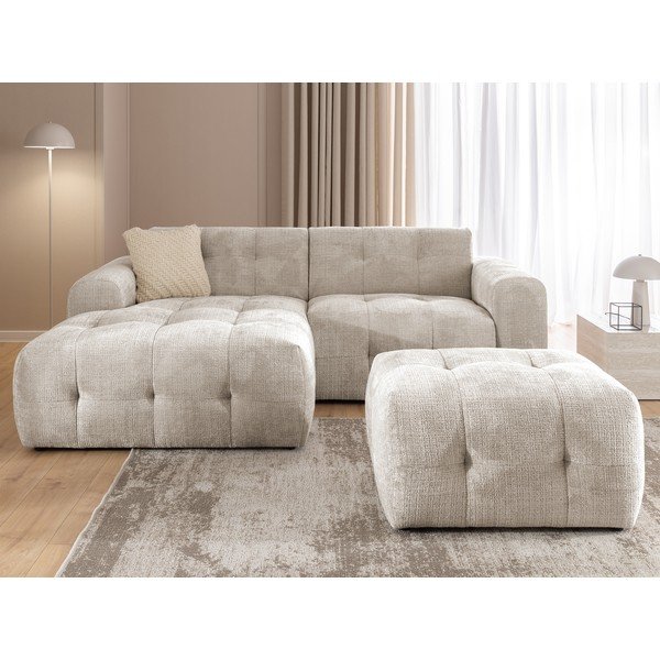 Poggiapiedi beige Melva – Ropez-image-4
