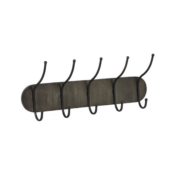 Appendiabiti da parete in metallo grigio scuro Spito - Light & Living-image-2