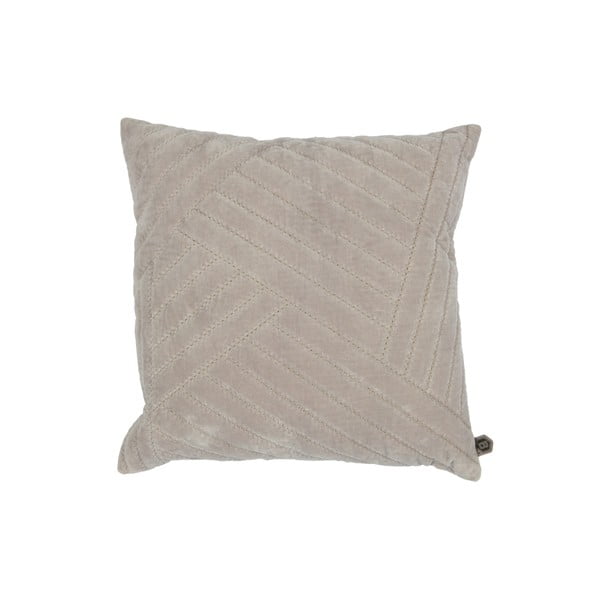 Cuscino decorativo beige Velvet Nougat, 50 x 50 cm Stroke - BePureHome