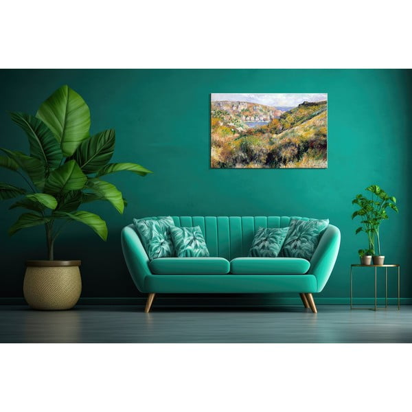 Riproduzione di un dipinto , 60 x 40 cm Auguste Renoir - Hills around the Bay of Moulin Huet, Guernsey - Fedkolor-image-1