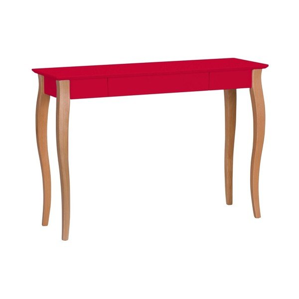 Scrivania rossa Lillo, larghezza 105 cm - Ragaba