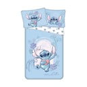 Set copripiumino e federa da bambini blu in cotone per letto singolo 140x200 cm Lilo and Stitch "Wave" – Jerry Fabrics