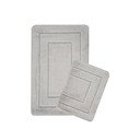 Set di tappetini per il bagno grigio chiaro 2 pz 50x80 cm Cerceve – Foutastic