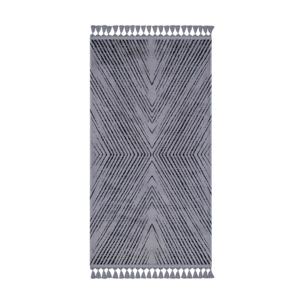 Tappeto lavabile grigio 200x100 cm - Vitaus