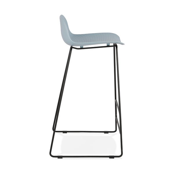 Sgabello da bar blu con gambe nere, altezza seduta 76 cm Slade - Kokoon-image-2