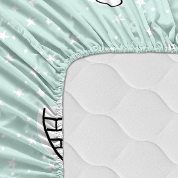 Lenzuolo di cotone per bambini, 90 x 200 cm Igloo - Moshi Moshi-image-4