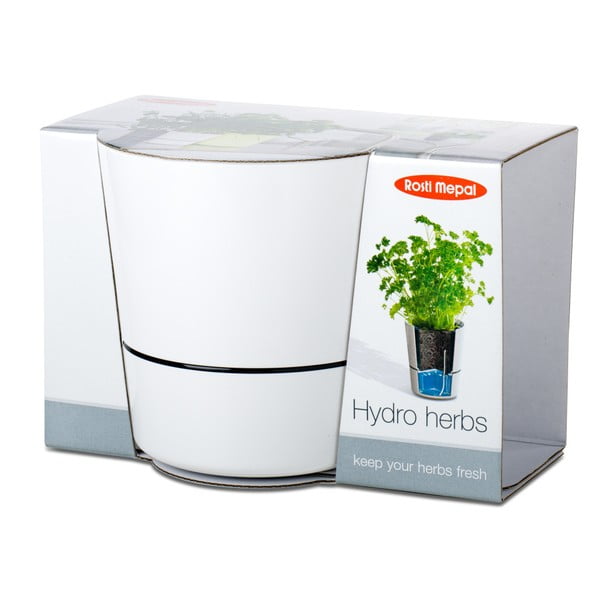 Vaso in plastica per erbe aromatiche/autoinnaffiante ø 13 cm Hydro Herbs - Mepal-image-1