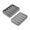 Portasaponetta grigio in plastica Gravity – Metaltex