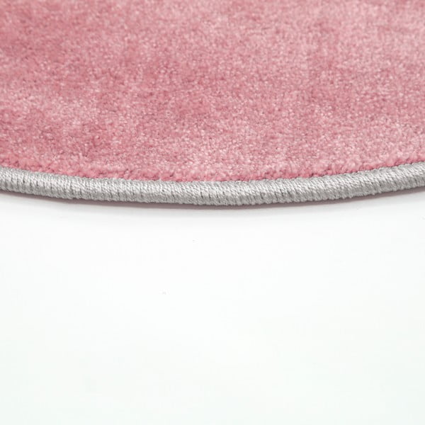 Tappeto rosa per bambini ø 100 cm Soft - FD-image-3