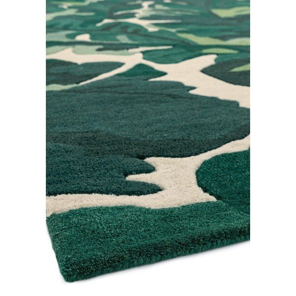 Tappeto in lana verde scuro tessuto a mano 120x170 cm Matrix - Asiatic Carpets-image-2