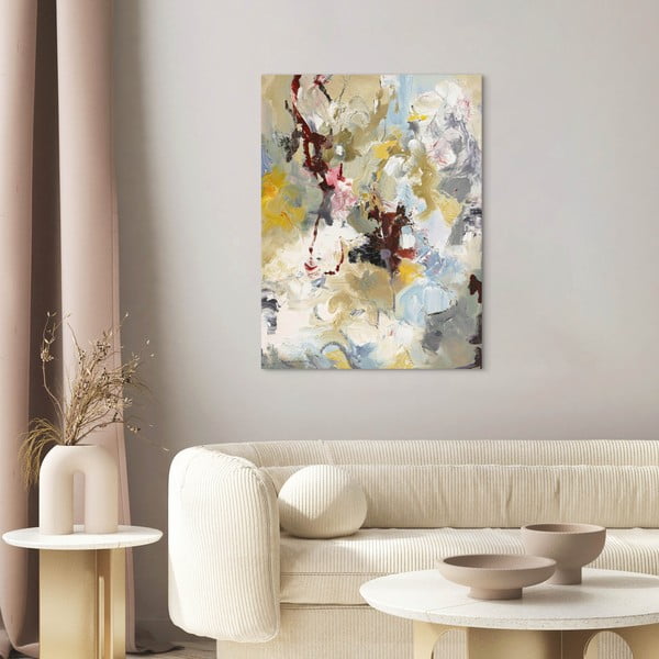 Quadro con elementi dipinti a mano 60x80 cm Free Play 1 - Malerifabrikken-image-2