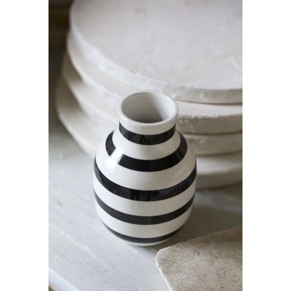Vaso in ceramica bianco/nero Omaggio - Kähler Design-image-3