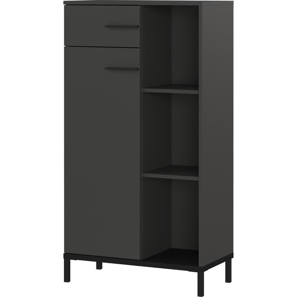 Libreria color antracite 64x120x34 cm Rovigo – Germania-image-3