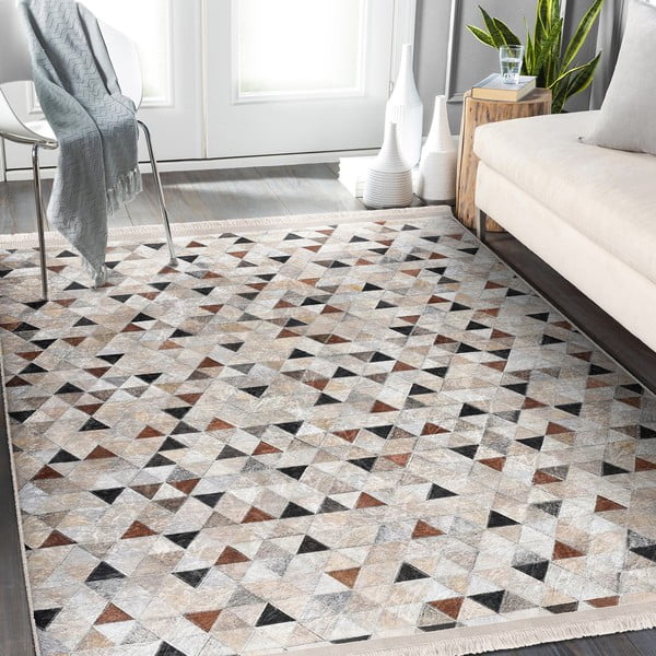 Tappeto grigio-beige 160x230 cm - Mila Home-image-3