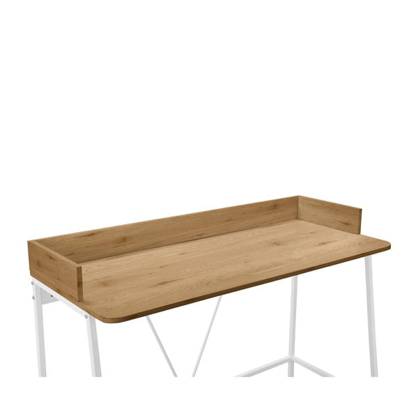 Scrivania con piano effetto rovere 50x120 cm Savona - Støraa-image-4