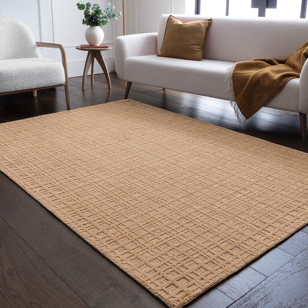 Tappeto beige tessuto a mano con lana 120x170 cm Thatch Honey - Asiatic Carpets-image-1