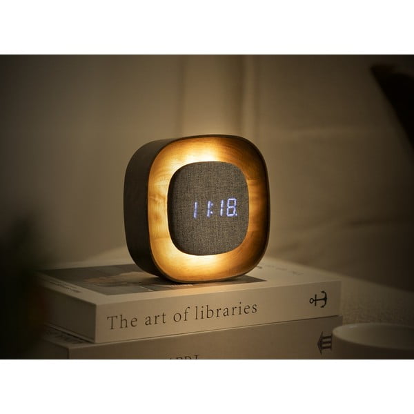 Sveglia digitale Lumos Walnut – Gingko-image-1