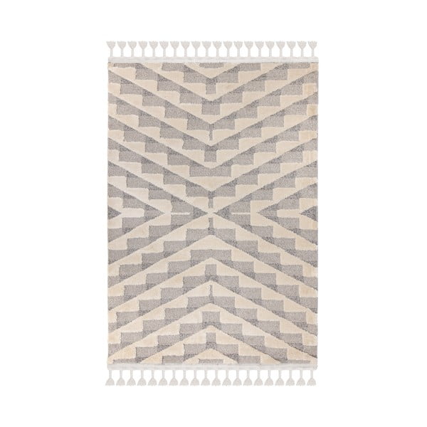 Tappeto Hampton crema e grigio, 120 x 170 cm - Flair Rugs