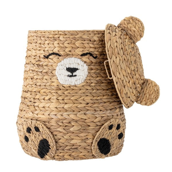 Cesto per bambini in giacinto d'acqua di colore naturale ø 40x57 cm Timone - Bloomingville Mini-image-4