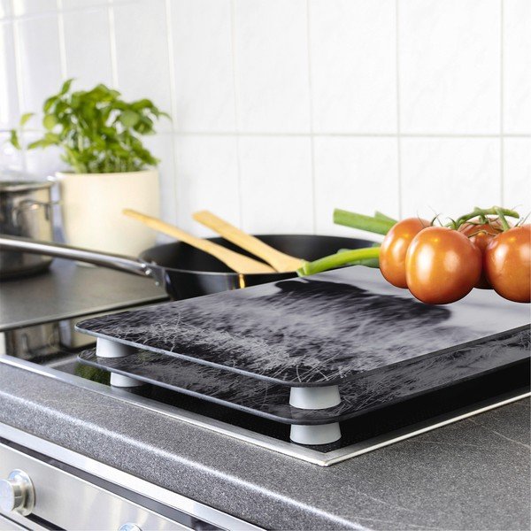 Set di copri fornelli in vetro temperato 2 pz 30x52 cm Universal Highland Cattle – Wenko-image-1