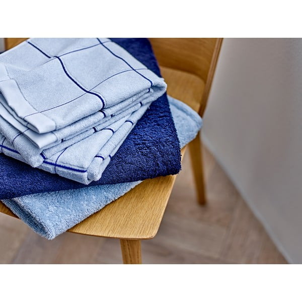 Asciugamano tipo terry blu scuro in cotone 30x30 cm Comfort – Södahl-image-2