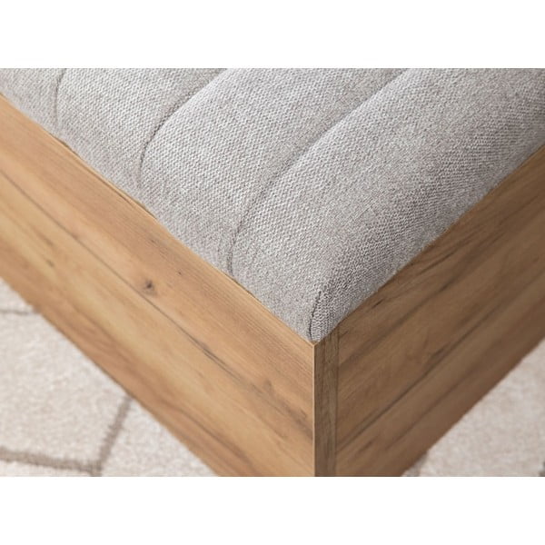 Panca in grigio chiaro e colore naturale Oceane - Bobochic Paris-image-3