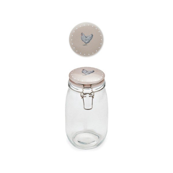 Vaso in vetro con coperchio in gres Farmers Kitchen, 1,5 l - Cooksmart ®