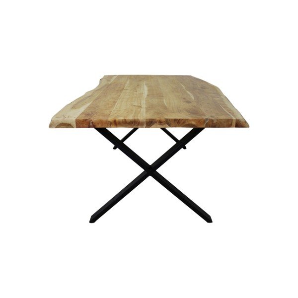 Tavolo da pranzo in legno di acacia non trattato , 175 x 90 cm - HSM collection-image-1