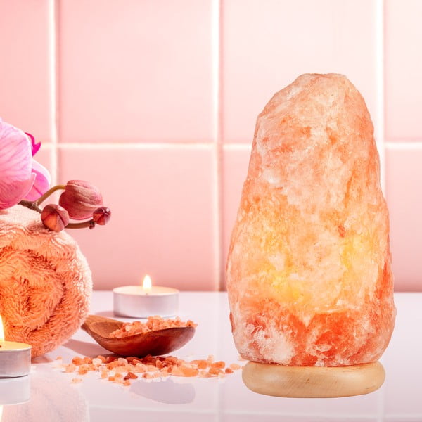 Lampada di sale arancione, altezza 35 cm Sally - LAMKUR-image-1