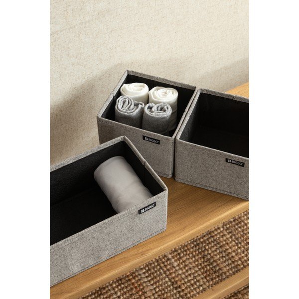 Set di organizer per cassetti in tessuto 3 pz Soft Storage – Bigso-image-1